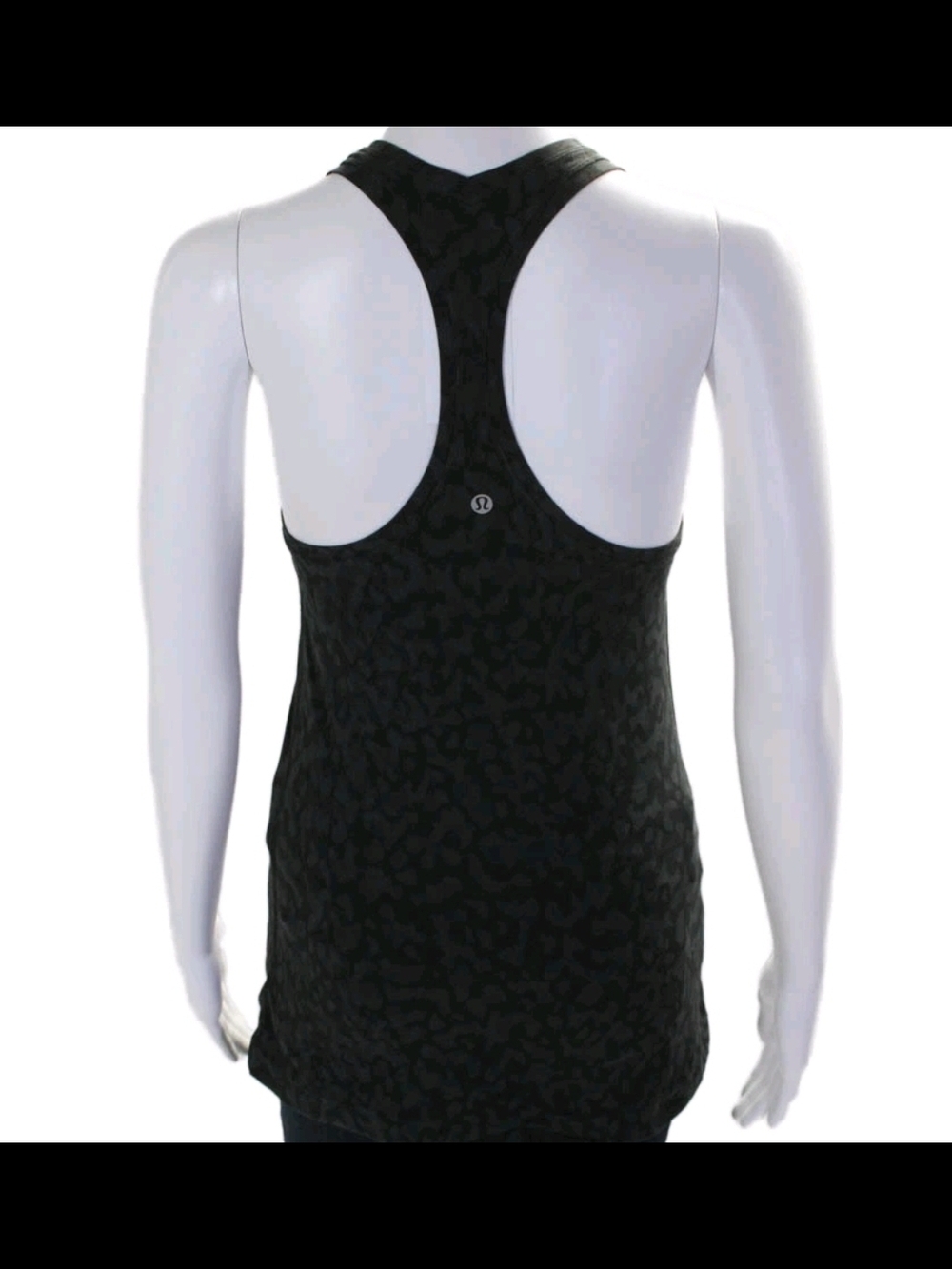 lululemon athletica Black Camo Cool Racerback Tank SZ 8 - Picture 3 of 4